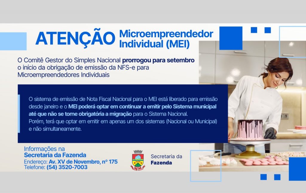 NFS-e Nacional – MEI tem prazo prorrogado da obrigação – Inventti