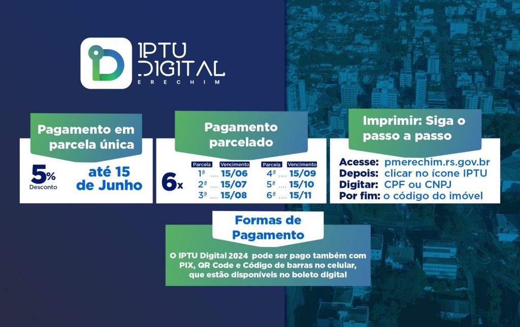 IPTU Digital 2024 já está disponível aos contribuintes Jornal Boa