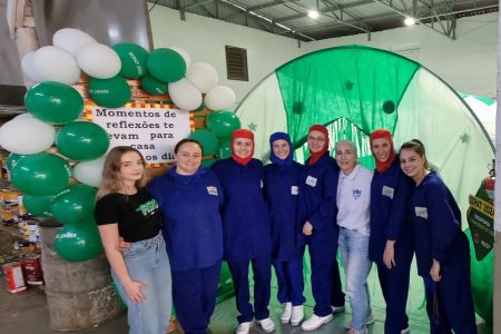 Fisioterapia da URI participa da SIPAT na AURORA COOP