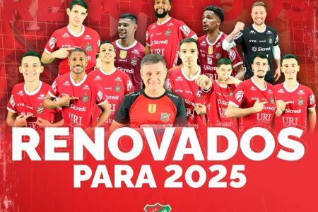 Nomes que permanecem no Atlântico Futsal para temporada 2025