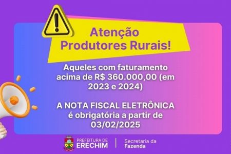 Obrigatoriedade da utilização da Nota Fiscal Eletrônica para produtores rurais