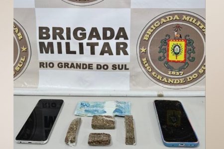 Brigada Militar prende casal por tráfico de entorpecentes em Getúlio Vargas